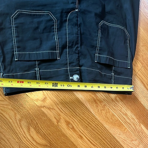 Anthropologie The Colette Contrast-Stitch Cropped Wide-Leg Pants Size 34 NWT - Picture 15 of 16